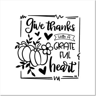 Give Thanks With a Grateful Heart Posters and Art